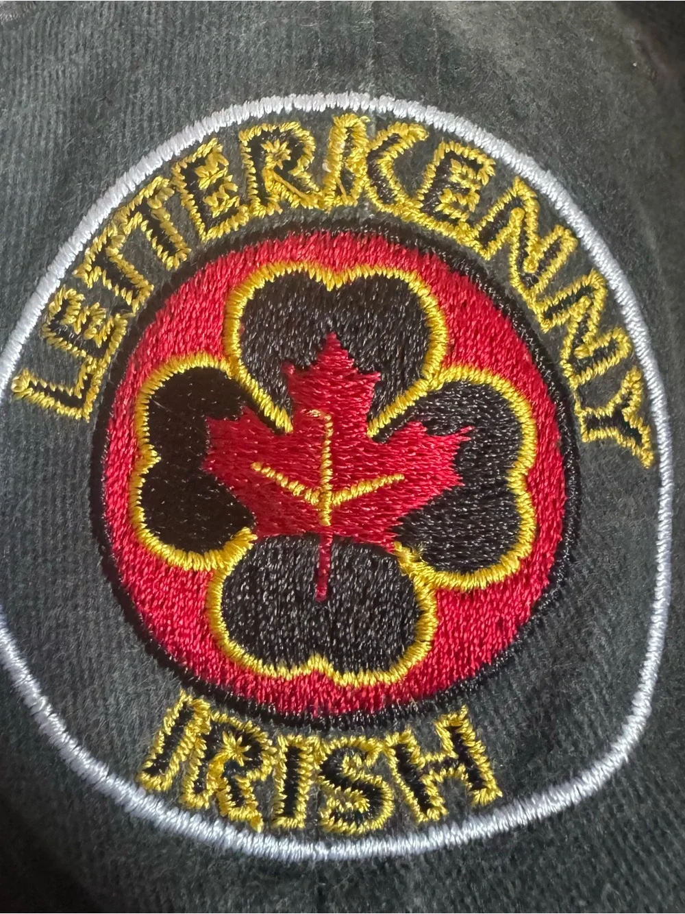Letterkenny Irish Hockey Baseball Cap Hat Vintage Black Mens Embroidered Retro -